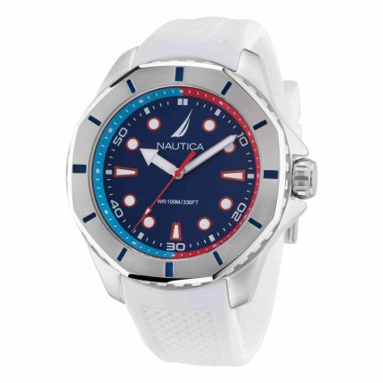 Nautica KOH May Bay Silver Round Dial Quartz Analog Men Watch
